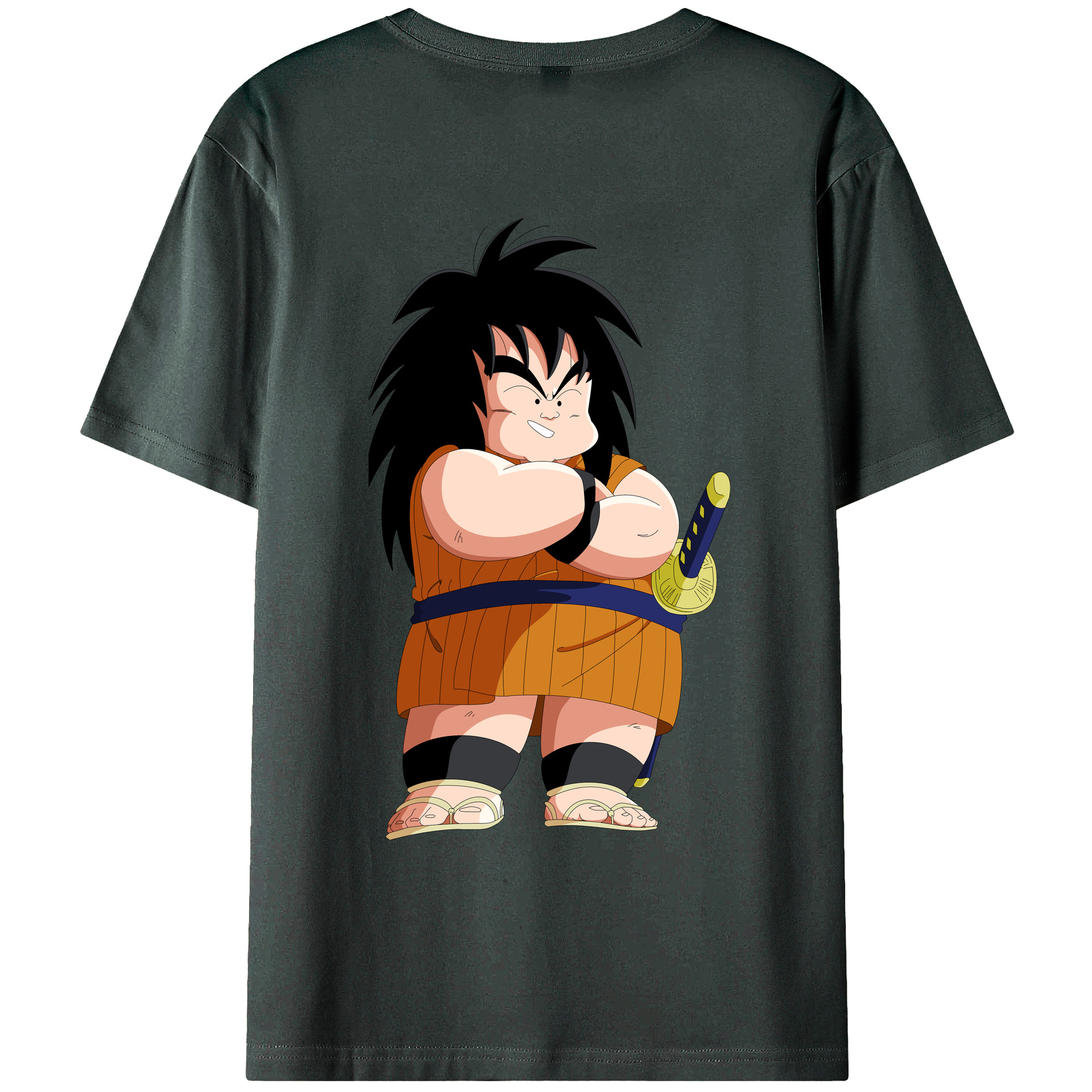 （画像用） ドラゴンボール やじろべえ DRAGON BALL Yajirobe 綿100％ メンズ半袖Tシャツ（バックプリント） 通気性